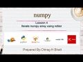 Iterate numpy array using nditer | Lesson - 4 | Numpy