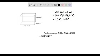 Solve. Shipping container A rectangular shipping container has length 22.8 feet, width 8.5 feet, an…