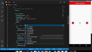 Counter animation in react native