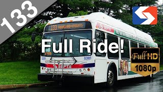 SEPTA Route 133 to Frankford-Knights FULL RIDE - 2010 New Flyer DE40LFR