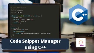 Code Snippet Manager using C++