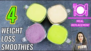 4 Smoothies | 4 Healthy Smoothie Recipes For Weight Loss