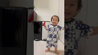 【日常】1歳児のハイテンションが可愛すぎた #shorts #1歳児 #赤ちゃん