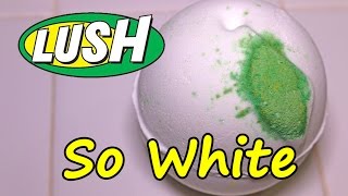 LUSH - SO WHITE Bath Bomb - DEMO - Underwater View - Review Christmas 2016 Version