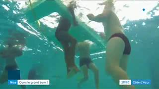 Nice : des étudiants en STAPS enseignent la natation à des enfants handicapés