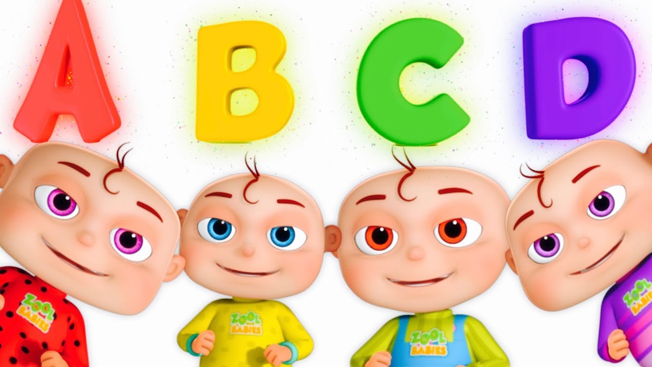 Five Little Babies Opening Surprise Eggs | ABC For Children | Phonics ...