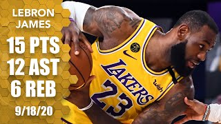LeBron James notches double-double in Nuggets vs. Lakers Game 1 of WCF | 2020 NBA Playoffs