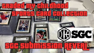 SGC Submission Reveal - Graded My Old Sports Card Collection 1980-90's Cards