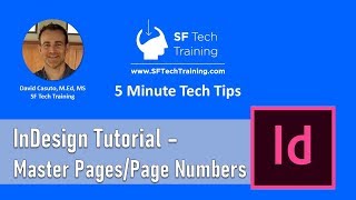 InDesign Tutorial How to Insert Page Numbers into Master Pages