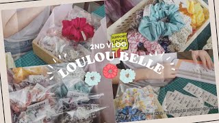 Pack Orders With Me 📦 | louloubelle #smallbusiness #scrunchies #handmade