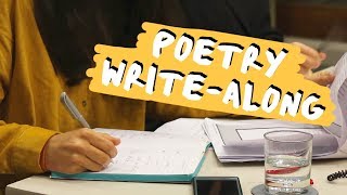 Write-along Poetry Workshop Exercises!