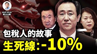 -10%是中國金融大難的生死線！真相：開發商大佬都是政府包税人（不是報稅人）（文昭談古論今20231002第1312期）