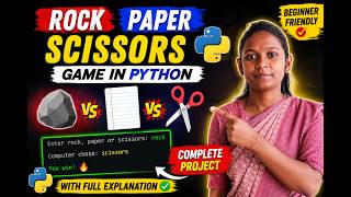 Build Rock Paper Scissors Game in Python | Python Project for Beginners
