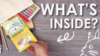 What's Inside The Studio Ghibli Paint Set?! - PAINTING STUDIO GHIBLI MOVIES IN MY STYLE