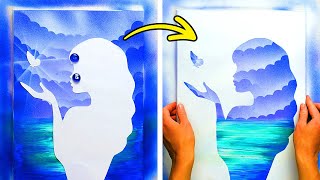 Easy Painting Techniques For Beginners || Simple ART Ideas by 5-Minute DECOR!
