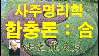 [nss-사주명리학강의-169] 합충론-천간합-을경합금