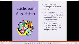 خوارزمية  ايكلود الطريقة الاولى Euclidian  Algorithm   method 1