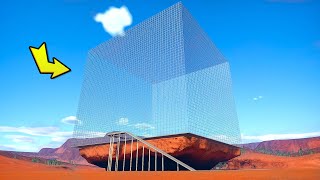 Possibly the worlds *BIGGEST* glass cube in Planet Coaster?!