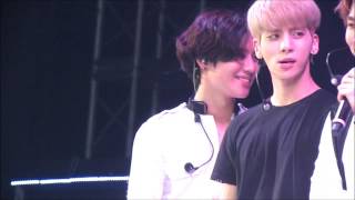 [FANCAM] 140622 SWC III - Taemin Ending ment + Onew VCR ;\