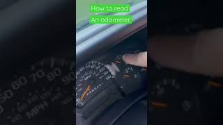How to read an odometer
