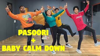 Pasoori +Baby Calm down | Fusion Bhangra | Bhangra cover | The Dance Mafia | 2023 Remix