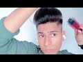 how to set hair without hair dryer without jel ₹0😳 💯% live proof hair style🔥boy smart boy hacks