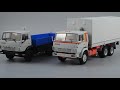 kamaz 53212 and gkb 8350 trailer ssm scale model overview 1 43