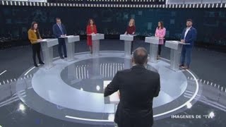 Tensión entre los partidos en el debate a seis