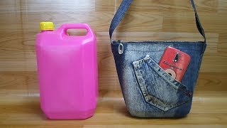 SALVEMOS O PLANETA - COMO FAZER BOLSA DE GALÃOZINHO FORRADA COM JEANS..