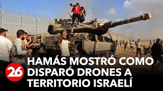 Hamás mostró como disparó drones a territorio israelí