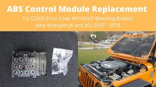 How to Replace ABS Control Module on JK Wrangler WITHOUT Bleeding Brakes