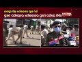 jajpur police conducts flag march in dharmashala ahead of 1st phase panchayat polls kalingatv