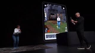 Minecraft Earth AR WWDC 2019 Demo