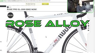 Rose Pro SL-2000 comfort road bike for 186 cm tall rider. Review / sizing.