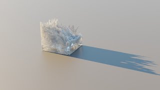 Blender realistic water cube to bigger cube - (FLIP Fluids Addon)