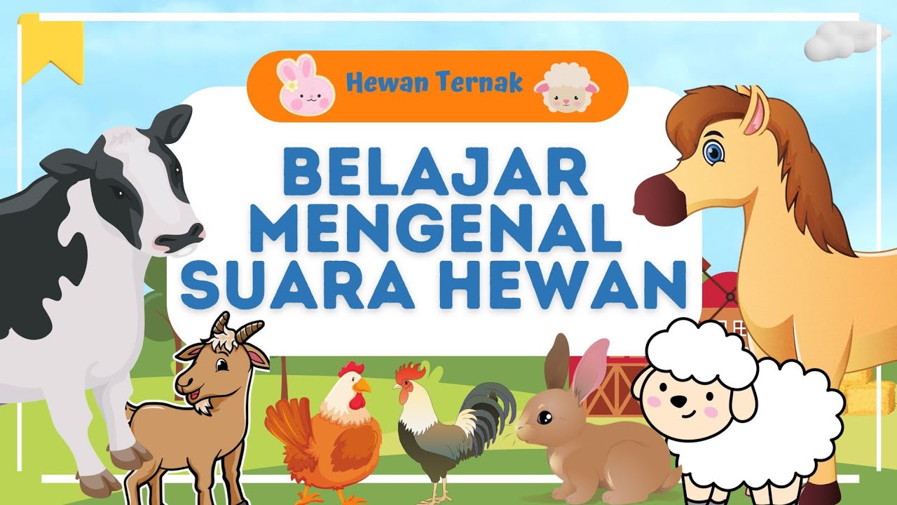 Belajar Mengenal Suara Hewan | Nama Hewan Ternak | Belajar Nama Hewan ...