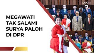 Viral Megawati Tak Salami Surya Paloh di DPR