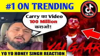 Yalgaar Trending No. 1 On Youtube, Carry Minati New Record, Honey Singh reaction carryminati video