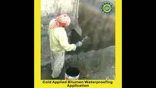 Cold Applied Bitumen Waterproofing Application