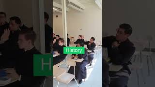 First day of classes in the seminary