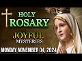 Today's Holy Rosary Monday November 04 2024🌹Joyful mysteries