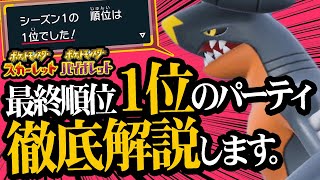 ポケモンSV初代『最終ランク1位』になった最強のパーティを本人が解説！【ポケモンSV】