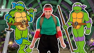 Teenage Mutant Ninja Turtles Exercise for Kids | Ninja Workout for Children | Indoor PE Lesson