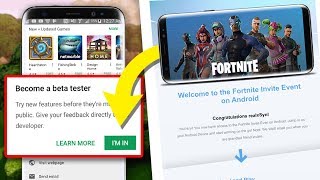 new fortnite android beta sign up email - fortnite android beta compatible