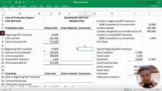 Process Costing - FIFO Method