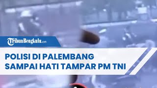 Polisi di Palembang Ini Sampai Hati Tampar PM TNI, Padahal Sedang Bantu Seberangkan Siswa