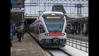 Stadler FLIRT Sm5 leaving Pasila station