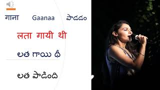 హిందీ లో భూత కాలం నేర్చుకోండి - Learn Past tense in Hindi