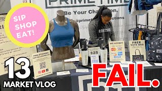 Sip Shop Eat 2023 Market Vlog💛How Much I Earned, Booth Setup \u0026 My Overall Thoughts | Studio Vlog 013