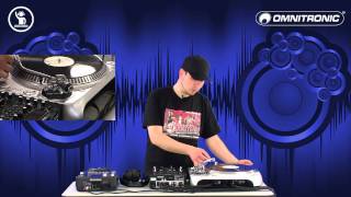 Omnitronic DD-4750 Direct drive DJ turntable with USB interface, powered by DJ Slide